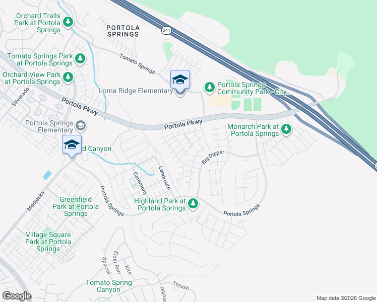 map of restaurants, bars, coffee shops, grocery stores, and more near 108 Yellow Iris in Irvine
