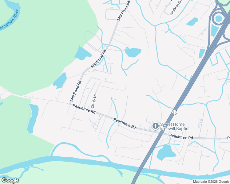 map of restaurants, bars, coffee shops, grocery stores, and more near 4681 Ely Trail in Myrtle Beach