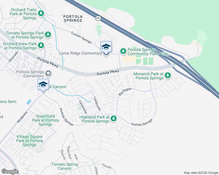 map of restaurants, bars, coffee shops, grocery stores, and more near 108 Yellow Iris in Irvine