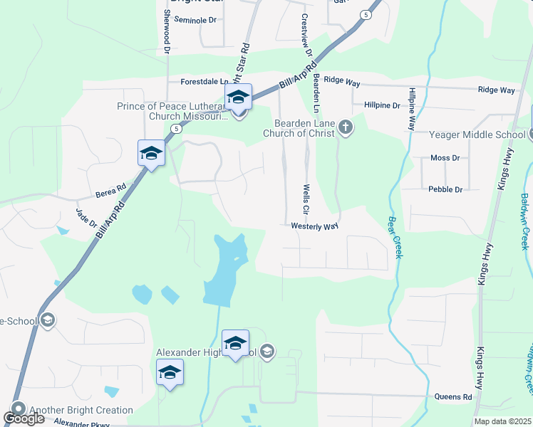 map of restaurants, bars, coffee shops, grocery stores, and more near 6464 Westerly Way in Douglasville