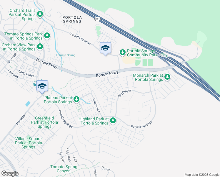 map of restaurants, bars, coffee shops, grocery stores, and more near 106 Yellow Iris in Irvine