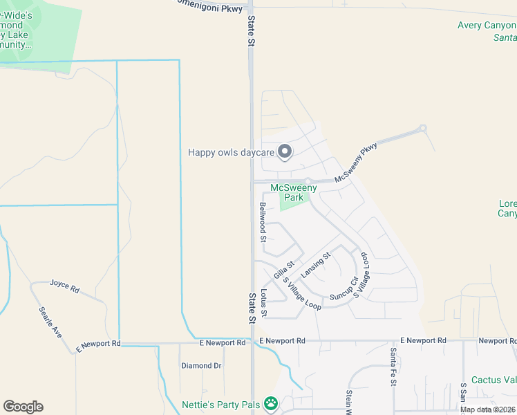 map of restaurants, bars, coffee shops, grocery stores, and more near 3089 Bellwood Street in Hemet