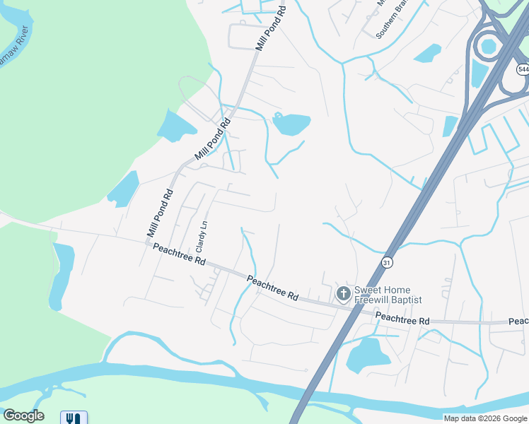 map of restaurants, bars, coffee shops, grocery stores, and more near 4681 Ely Trail in Myrtle Beach