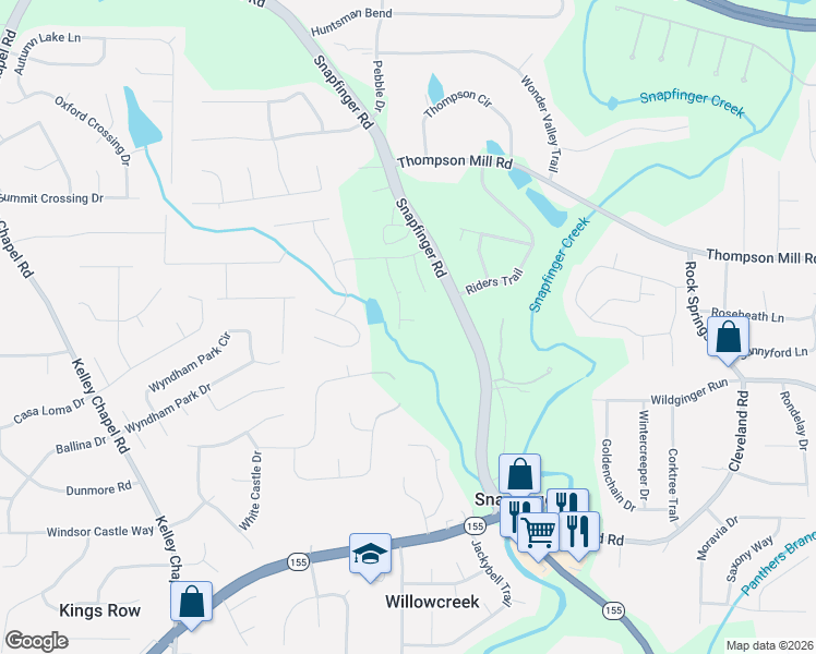 map of restaurants, bars, coffee shops, grocery stores, and more near 4458 Snapfinger Bend in Decatur