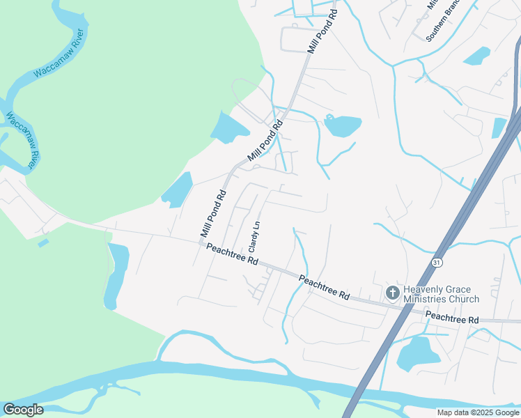 map of restaurants, bars, coffee shops, grocery stores, and more near 5542 Old Woods Road in Myrtle Beach