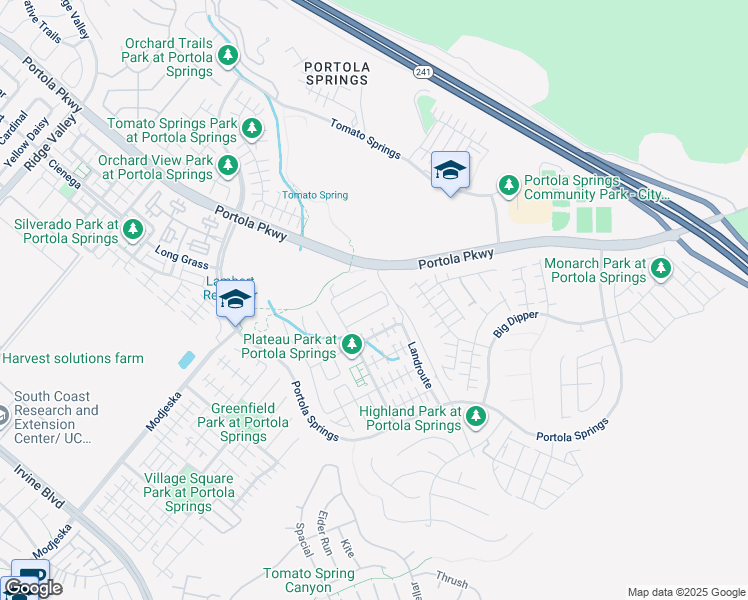 map of restaurants, bars, coffee shops, grocery stores, and more near 106 Wanderer in Trabuco Canyon