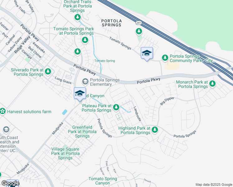 map of restaurants, bars, coffee shops, grocery stores, and more near 117 Wanderer in Trabuco Canyon