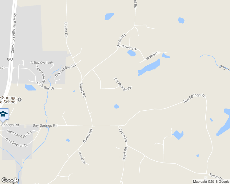 map of restaurants, bars, coffee shops, grocery stores, and more near 385 Daniel Mill Crossing in Villa Rica
