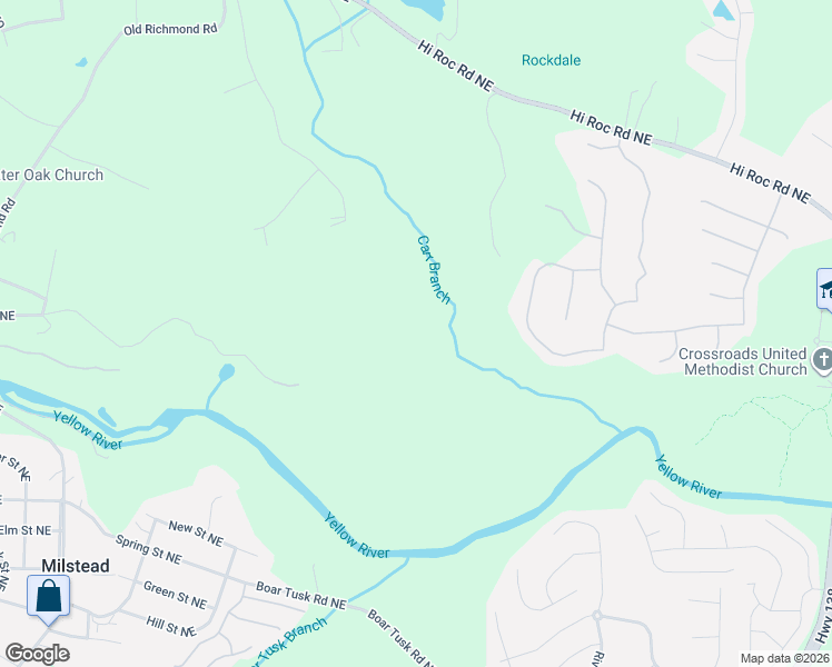 map of restaurants, bars, coffee shops, grocery stores, and more near in Milstead