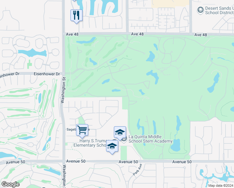 map of restaurants, bars, coffee shops, grocery stores, and more near 78920 Cabrillo Way in La Quinta