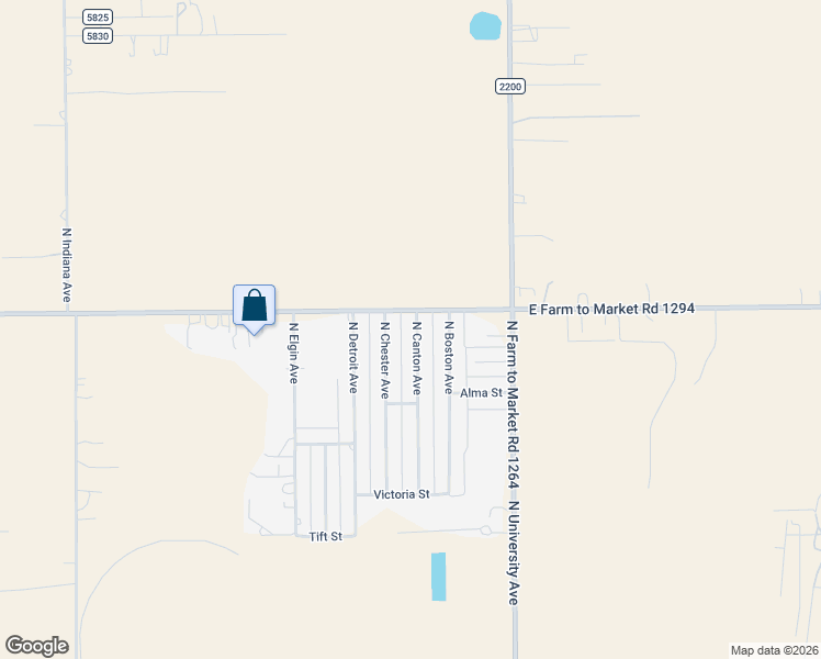 map of restaurants, bars, coffee shops, grocery stores, and more near 9917 North Canton Avenue in Lubbock