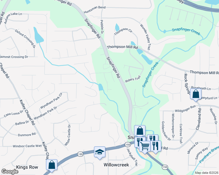 map of restaurants, bars, coffee shops, grocery stores, and more near 4448 Snapfinger Bend in Decatur