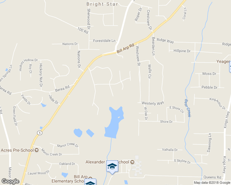 map of restaurants, bars, coffee shops, grocery stores, and more near 4946 Mockingbird Lane in Douglasville