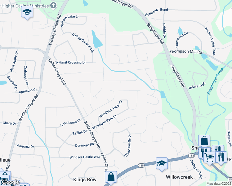 map of restaurants, bars, coffee shops, grocery stores, and more near 4299 Sherwood Oaks Drive in Decatur
