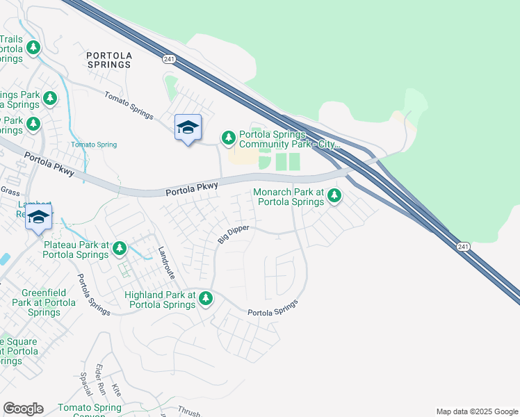 map of restaurants, bars, coffee shops, grocery stores, and more near 130 Spotted Quail in Irvine
