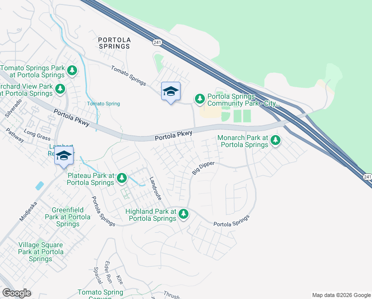map of restaurants, bars, coffee shops, grocery stores, and more near 121 Tall Reed in Irvine