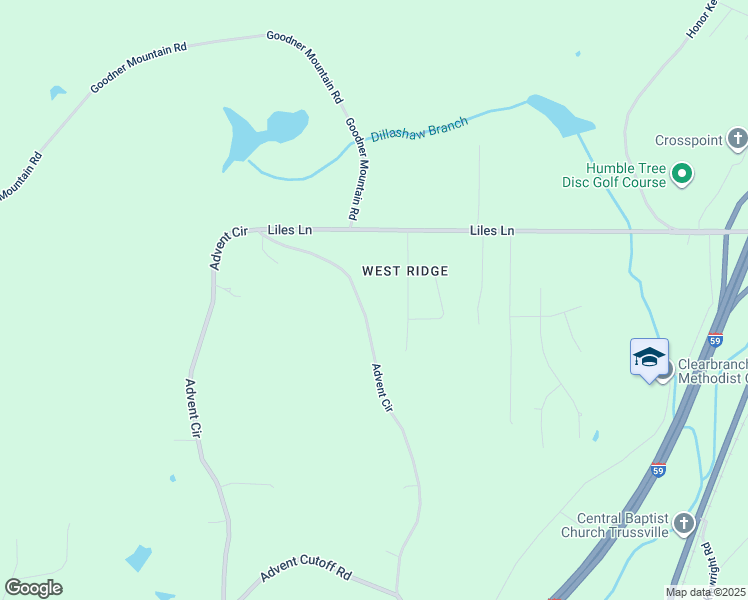 map of restaurants, bars, coffee shops, grocery stores, and more near 6764 Advent Circle in Trussville