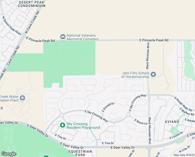 map of restaurants, bars, coffee shops, grocery stores, and more near 3133 East Daley Lane in Phoenix