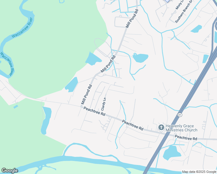 map of restaurants, bars, coffee shops, grocery stores, and more near 5542 Old Woods Road in Myrtle Beach