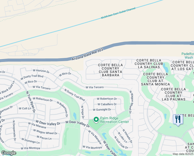 map of restaurants, bars, coffee shops, grocery stores, and more near 13757 West Sola Drive in Sun City West