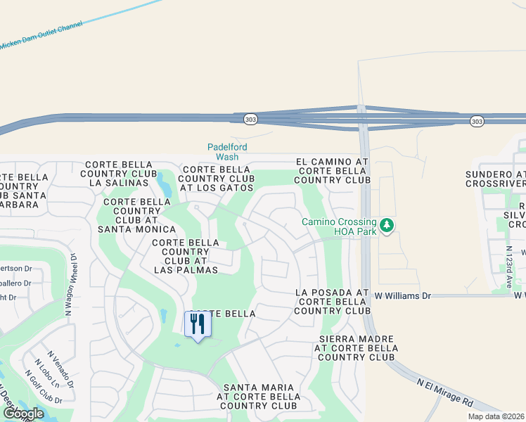 map of restaurants, bars, coffee shops, grocery stores, and more near 12937 West Panchita Drive in Sun City West