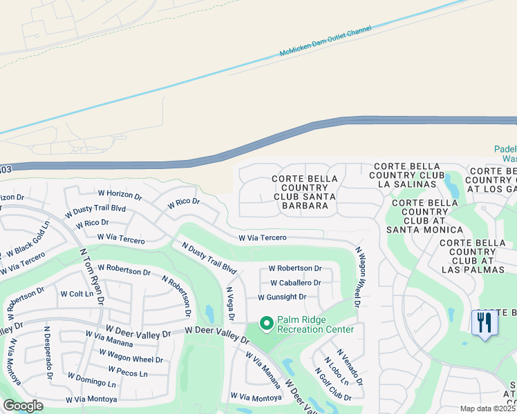 map of restaurants, bars, coffee shops, grocery stores, and more near 23114 North Sol Mar Court in Sun City West