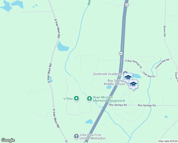 map of restaurants, bars, coffee shops, grocery stores, and more near 229 Raleigh Way in Villa Rica