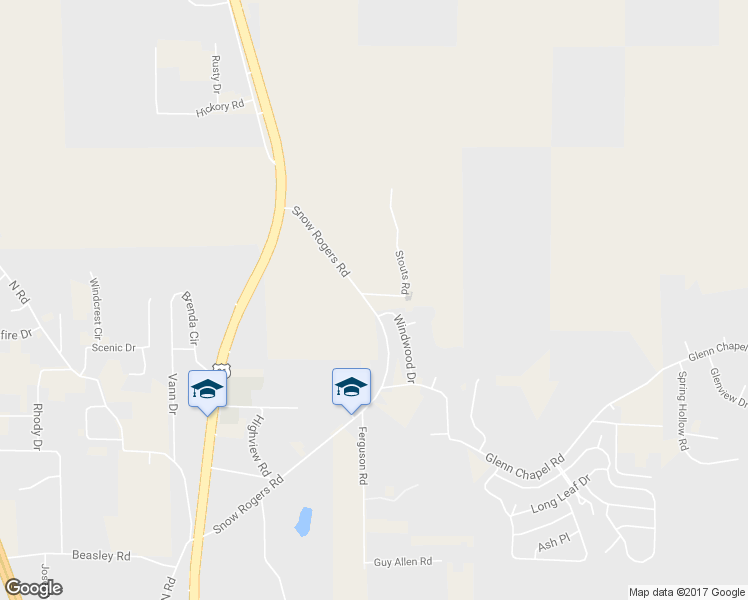 map of restaurants, bars, coffee shops, grocery stores, and more near 2735 Snow Rogers Road in Gardendale