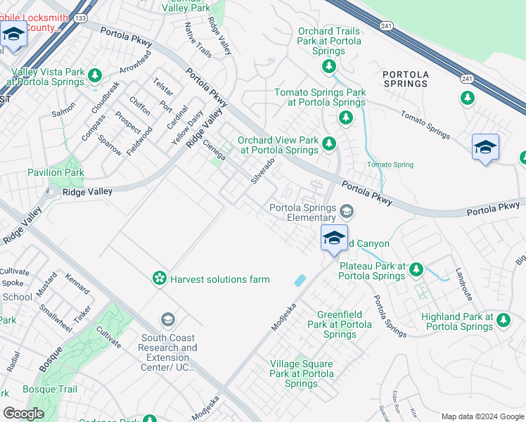 map of restaurants, bars, coffee shops, grocery stores, and more near 40 Pathway in Irvine