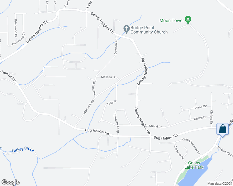 map of restaurants, bars, coffee shops, grocery stores, and more near 6508 Telia Drive in Pinson