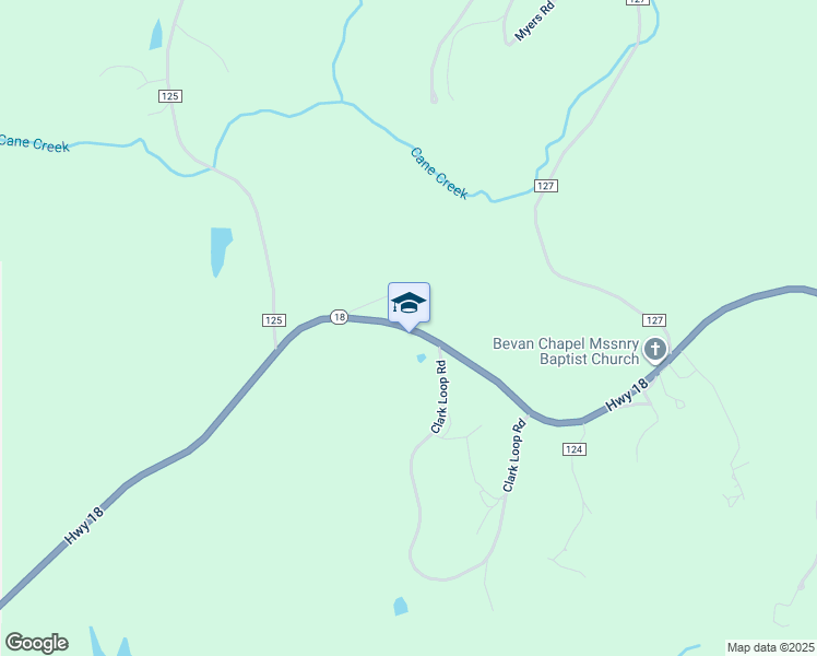 map of restaurants, bars, coffee shops, grocery stores, and more near 21282 Alabama 18 in Berry