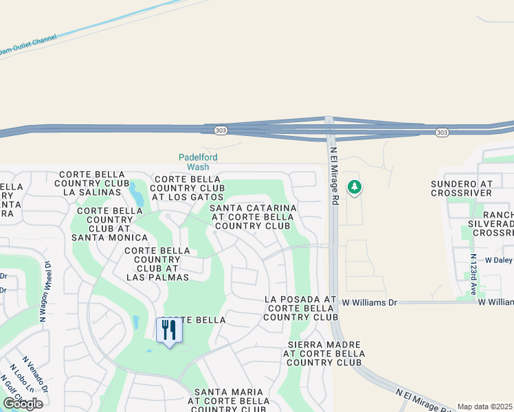 map of restaurants, bars, coffee shops, grocery stores, and more near 23115 North Pico Drive in Sun City West