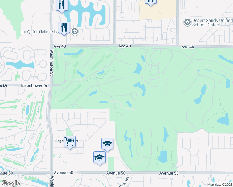 map of restaurants, bars, coffee shops, grocery stores, and more near 78980 Calle Brisa in La Quinta