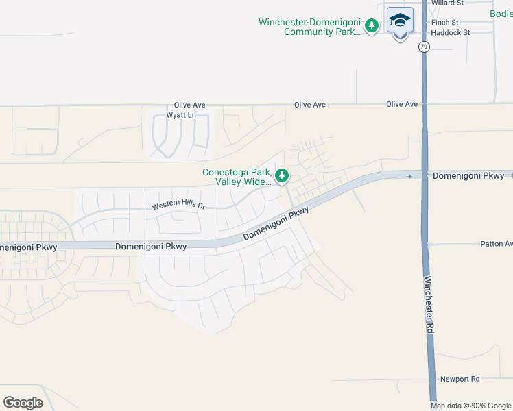 map of restaurants, bars, coffee shops, grocery stores, and more near 29430 Big Country Court in Winchester