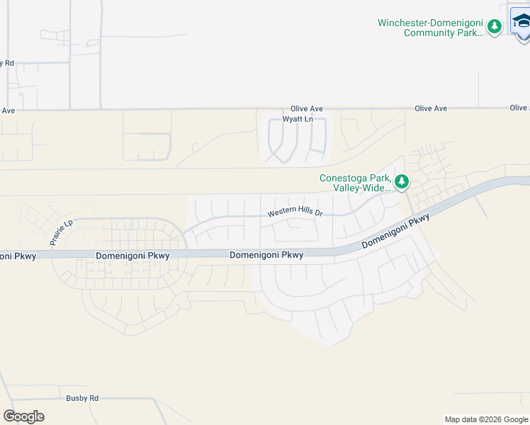 map of restaurants, bars, coffee shops, grocery stores, and more near 29377 Desperado Ct in Winchester