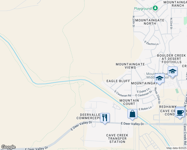 map of restaurants, bars, coffee shops, grocery stores, and more near 1635 East Cielo Grande Avenue in Phoenix