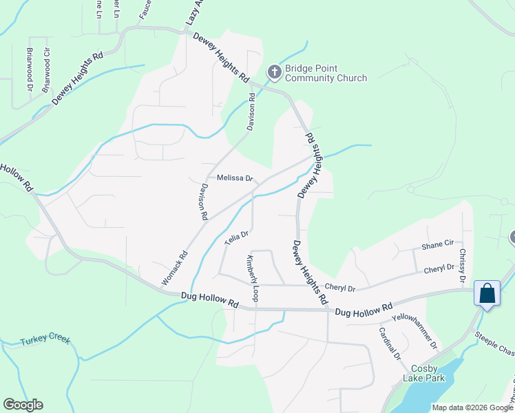 map of restaurants, bars, coffee shops, grocery stores, and more near 6569 Telia Drive in Pinson