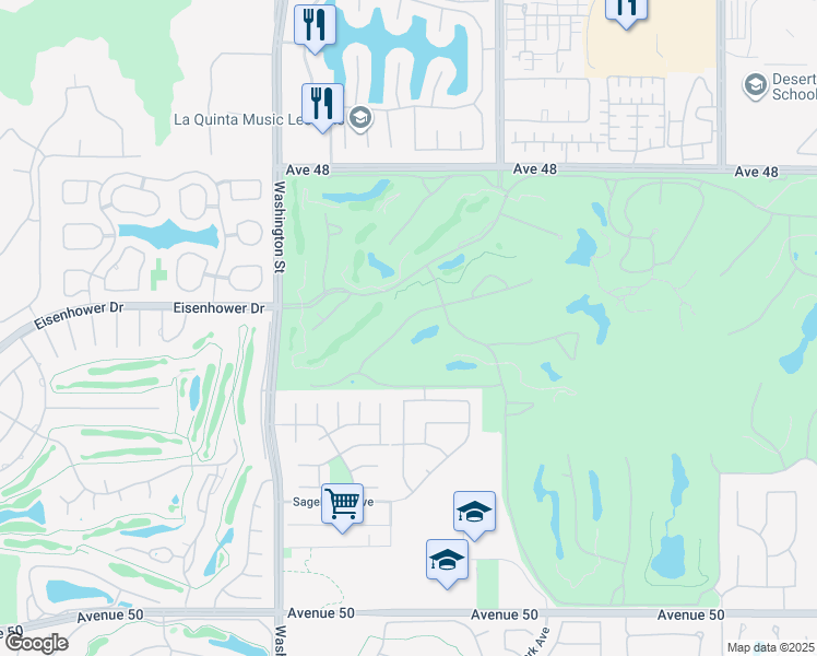 map of restaurants, bars, coffee shops, grocery stores, and more near 78815 Vía Carmel in La Quinta