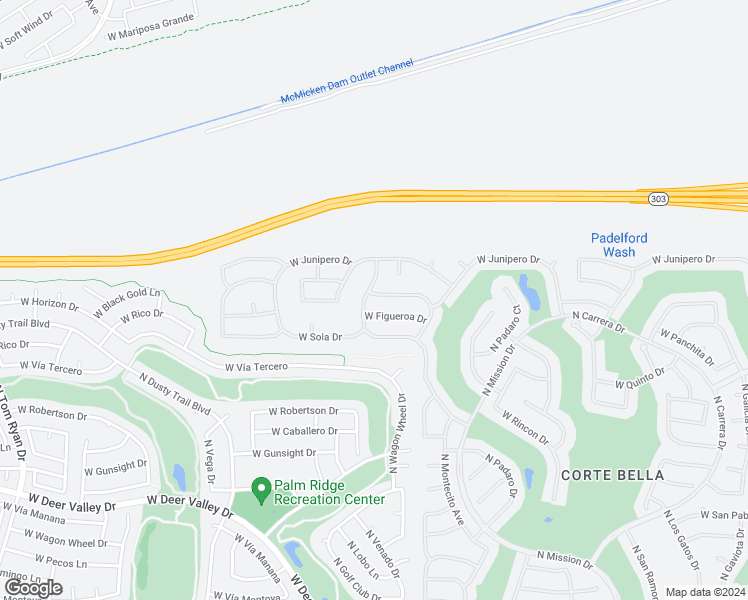 map of restaurants, bars, coffee shops, grocery stores, and more near 13549 West Nogales Drive in Sun City West