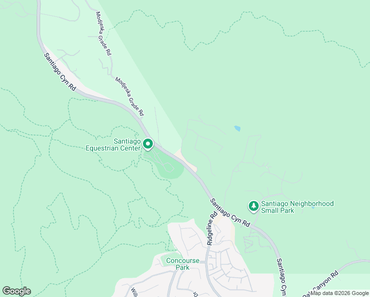 map of restaurants, bars, coffee shops, grocery stores, and more near 18302 Saddle Crest in Silverado