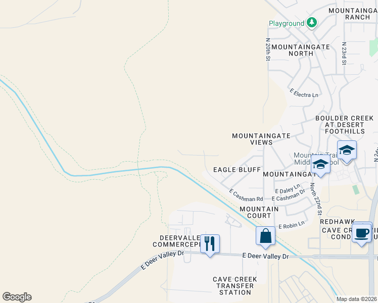 map of restaurants, bars, coffee shops, grocery stores, and more near 1635 East Cielo Grande Avenue in Phoenix