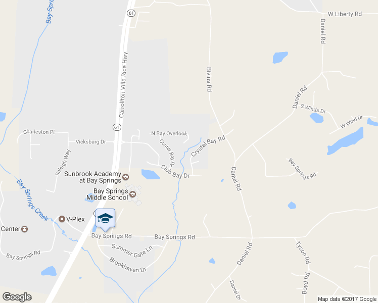 map of restaurants, bars, coffee shops, grocery stores, and more near 732 Crystal Bay Road in Villa Rica