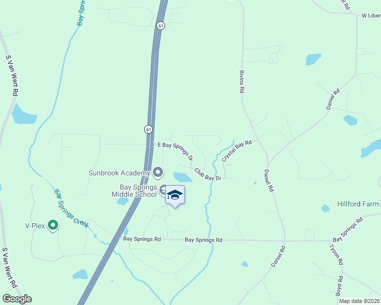 map of restaurants, bars, coffee shops, grocery stores, and more near 1020 East Bay Springs Drive in Villa Rica
