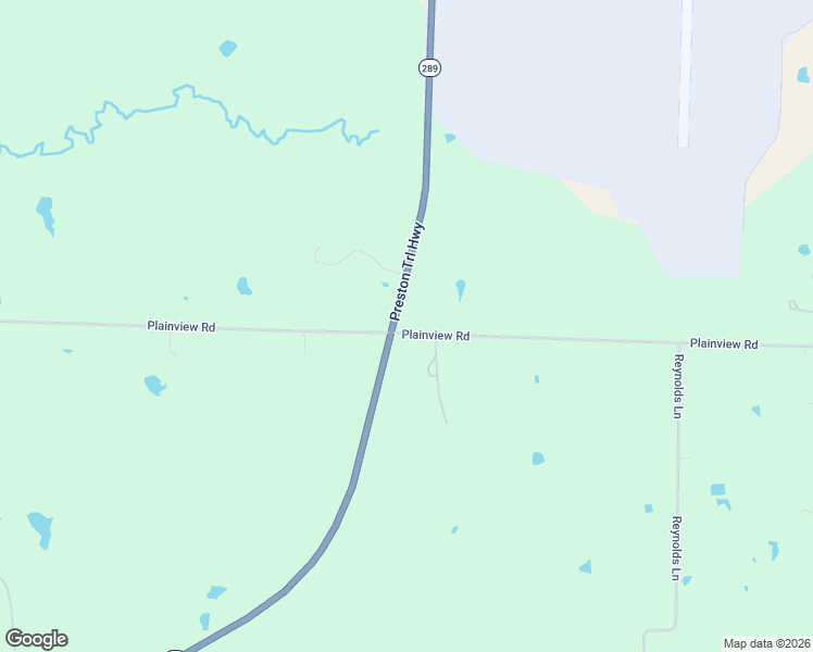 map of restaurants, bars, coffee shops, grocery stores, and more near 5589 Texas 289 in Sherman