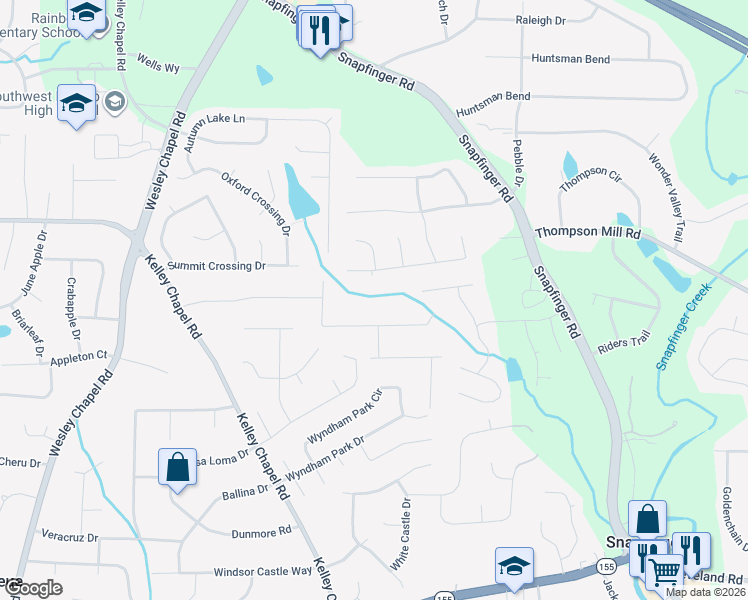 map of restaurants, bars, coffee shops, grocery stores, and more near 4273 Sebring Walk in Decatur