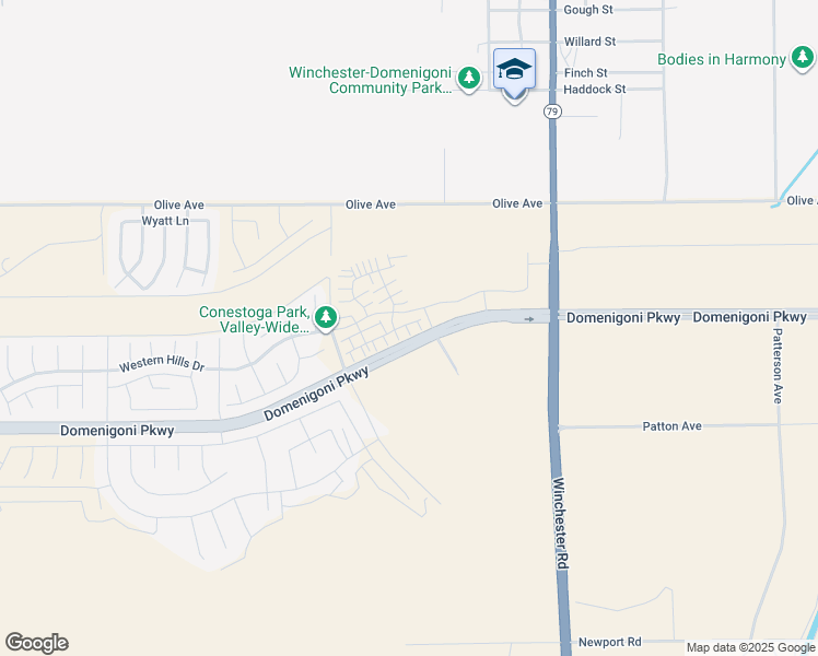 map of restaurants, bars, coffee shops, grocery stores, and more near 32837 Manhattan Avenue in Menifee