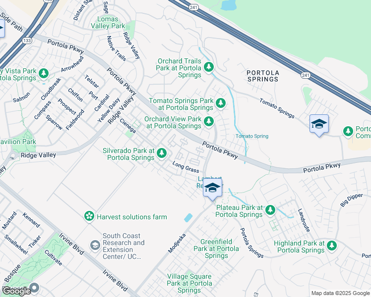 map of restaurants, bars, coffee shops, grocery stores, and more near 4205 Archway in Irvine