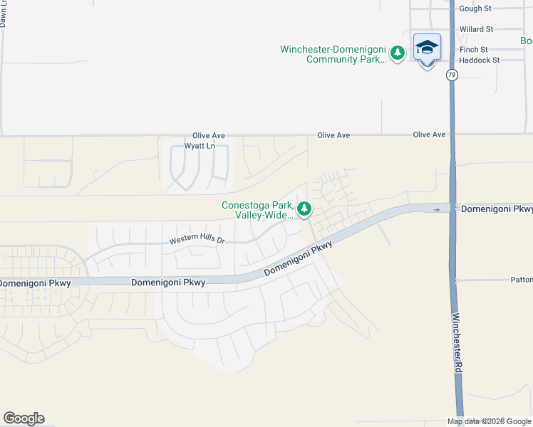 map of restaurants, bars, coffee shops, grocery stores, and more near 32376 Tyron Smith Court in Winchester