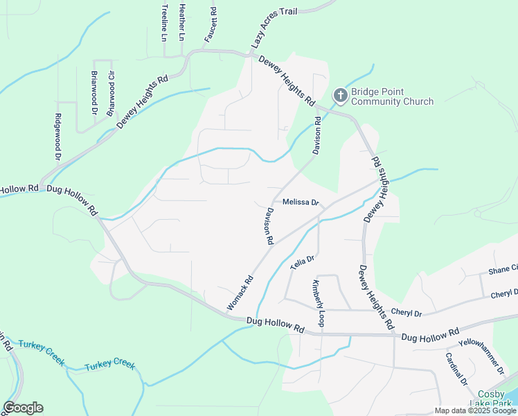 map of restaurants, bars, coffee shops, grocery stores, and more near 6594 Davison Road in Pinson