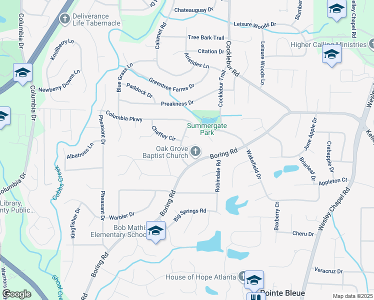 map of restaurants, bars, coffee shops, grocery stores, and more near in Decatur